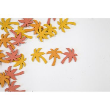 Palmiers en bois colorés pour décoration de table tropicale | jourdefete.com Palmiers en bois colorés pour décoration de table tropicale | jourdefete.com