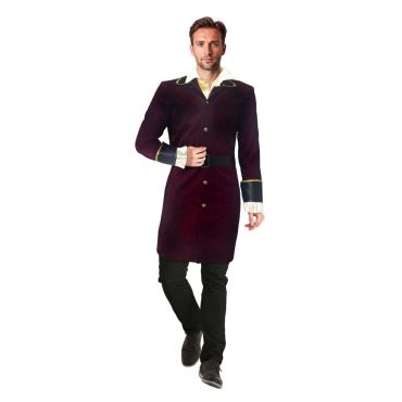 Déguisement pirate homme avec veste longue bordeaux et ceinture noire | jourdefete.com Déguisement pirate homme avec veste longue bordeaux et ceinture noire | jourdefete.com