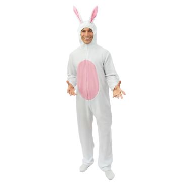Transformez-vous en un véritable lapin de Pâques avec ce costume blanc et rose pour adulte, idéal pour animer la fête et faire sensation ! Transformez-vous en un véritable lapin de Pâques avec ce costume blanc et rose pour adulte, idéal pour animer la fête et faire sensation !
