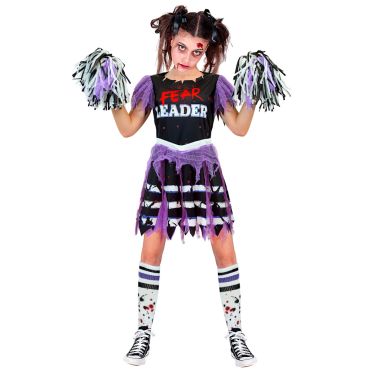 Costume Halloween majorette zombie fille ado avec pompons violets et robe déchirée | jourdefete.com Costume Halloween majorette zombie fille ado avec pompons violets et robe déchirée | jourdefete.com