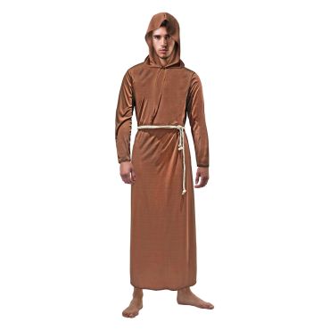 Déguisement moine homme marron avec capuche et ceinture corde | jourdefete.com Déguisement moine homme marron avec capuche et ceinture corde | jourdefete.com