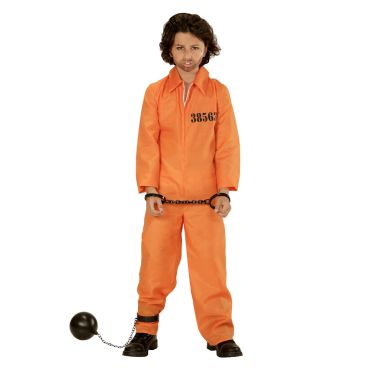 Costume de prisonnier orange adolescent avec menottes et boule au pied | jourdefete.com Costume de prisonnier orange adolescent avec menottes et boule au pied | jourdefete.com