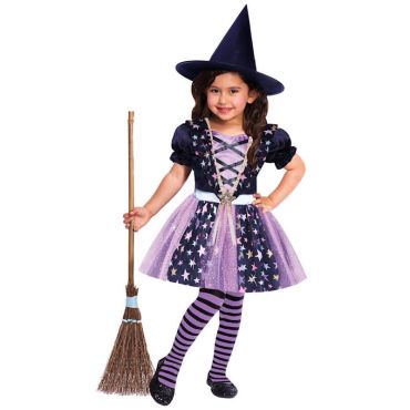 Votre fille va incarner une jolie sorcière céleste lors de la tournée des bonbons d’Halloween  | jourdefete.com