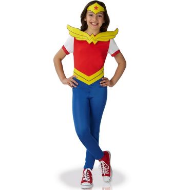 Déguisement Superhéro Girls Fille Wonder Woman - Taille au Choix