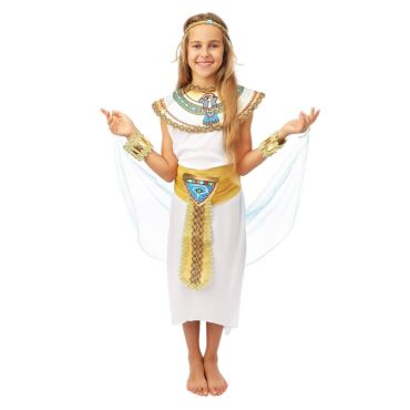 Déguisement égyptienne fille avec robe blanche et accessoires dorés | jourdefete.com Déguisement égyptienne fille avec robe blanche et accessoires dorés | jourdefete.com
