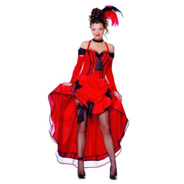 déguisement de french cancan rouge danseuse de cabaret | jourdefete.com déguisement de french cancan rouge danseuse de cabaret | jourdefete.com