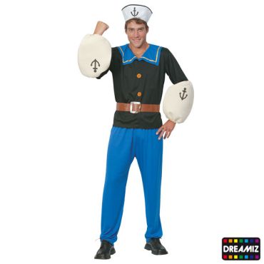 Déguisement Popeye le Matelot Musclé - Dreamiz ® Déguisement Popeye le Matelot Musclé - Dreamiz ®