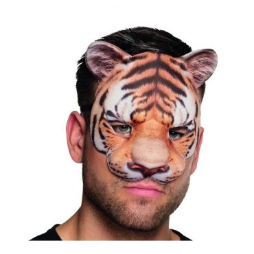 Demi-Masque de Tigre Adulte Demi-Masque de Tigre Adulte