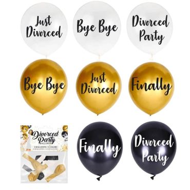 Un lot de 8 ballons pour célébrer un divorce | jourdefete.com Un lot de 8 ballons pour célébrer un divorce | jourdefete.com