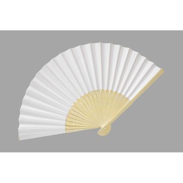 Éventail en bois et papier blanc, parfait pour les mariages et les cérémonies estivales | jourdefete.com Éventail en bois et papier blanc, parfait pour les mariages et les cérémonies estivales | jourdefete.com