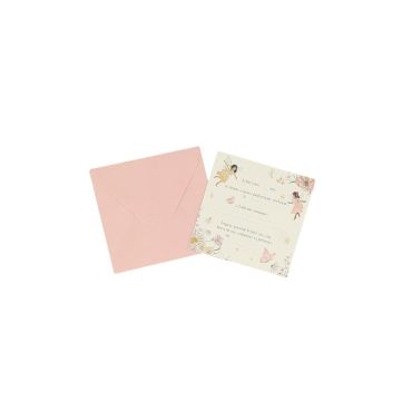 Lot de 6 cartes d’invitation féeriques avec enveloppes rose pastel pour anniversaire enfant | jourdefete.com Lot de 6 cartes d’invitation féeriques avec enveloppes rose pastel pour anniversaire enfant | jourdefete.com