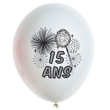10 Ballons de Baudruche multicolore 15 ans 10 Ballons de Baudruche multicolore 15 ans