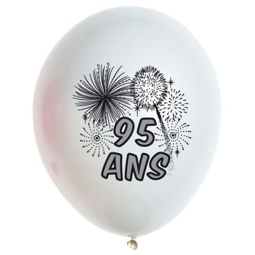 10 Ballons de Baudruche multicolore 95 ans 10 Ballons de Baudruche multicolore 95 ans
