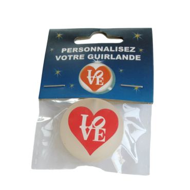 Cœur "Love" pour Guirlande à Personnaliser | jourdefete.com Cœur "Love" pour Guirlande à Personnaliser | jourdefete.com