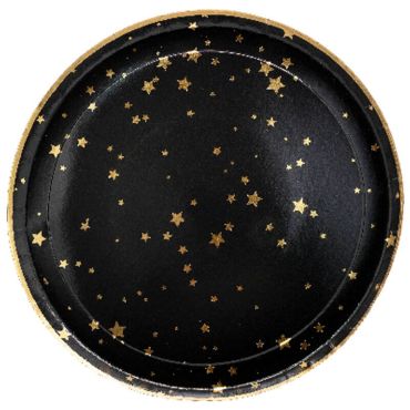 plateau en carton noir avec etoiles dorees | jourdefete.com plateau en carton noir avec etoiles dorees | jourdefete.com