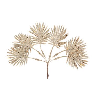 6 feuilles de palme sur tige a paillettes or | jourdefete.com 6 feuilles de palme sur tige a paillettes or | jourdefete.com