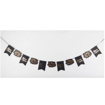 guirlande bonne annee noir or et paillettes | jourdefete.com guirlande bonne annee noir or et paillettes | jourdefete.com