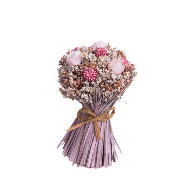 Bouquet de fleurs séchées dans les tons de rose et de pêche | jourdefete.com Bouquet de fleurs séchées dans les tons de rose et de pêche | jourdefete.com
