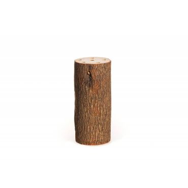 Décoration tronc en bois avec petits trous | jourdefete.com Décoration tronc en bois avec petits trous | jourdefete.com