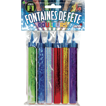 Pack de fontaines de fête colorées pour décorations festives | jourdefete.com Pack de fontaines de fête colorées pour décorations festives | jourdefete.com