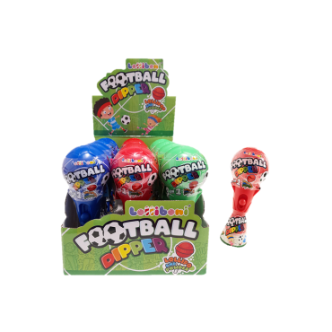 Bonbon Football Dipper avec sucette et poudre acidulée | jourdefete.com Bonbon Football Dipper avec sucette et poudre acidulée | jourdefete.com