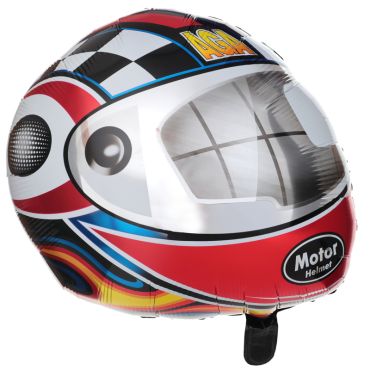 Ballon aluminium en forme de casque de pilote de course | jourdefete.com Ballon aluminium en forme de casque de pilote de course | jourdefete.com