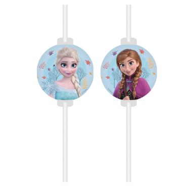 Pailles La Reine des Neiges avec médaillons d’Elsa et Anna | jourdefete.com Pailles La Reine des Neiges avec médaillons d’Elsa et Anna | jourdefete.com