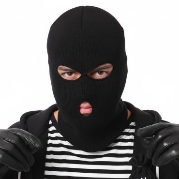 Cagoule de voleur noire pour déguisement adulte | jourdefete.com Cagoule de voleur noire pour déguisement adulte | jourdefete.com