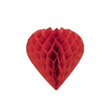 Coeur en Papier - Rouge - 30cm de Diamètre Coeur en Papier - Rouge - 30cm de Diamètre