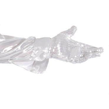 Gants Blanc en Sequin Roi de la Pop Gants Blanc en Sequin Roi de la Pop