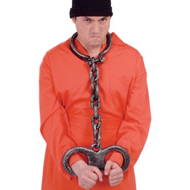 Accessoire de Déguisement Chaines Cou et Mains Accessoire de Déguisement Chaines Cou et Mains