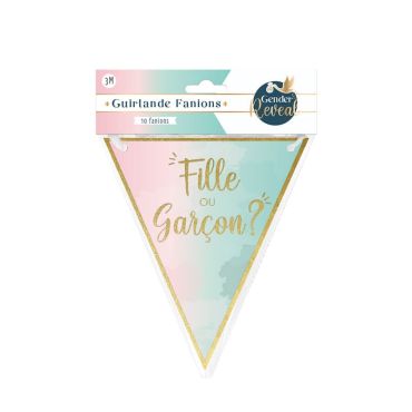 Guirlande à fanions - Fille ou Garçon ? - Collection Gender Reveal | jourdefete.com Guirlande à fanions - Fille ou Garçon ? - Collection Gender Reveal | jourdefete.com