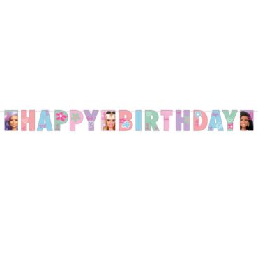 Cette guirlande 'Happy Birthday" sera parfaite dans le salon lors de l’anniversaire "Barbie Sweet Life™" de votre enfant | jourdefete.com Cette guirlande 'Happy Birthday" sera parfaite dans le salon lors de l’anniversaire "Barbie Sweet Life™" de votre enfant | jourdefete.com