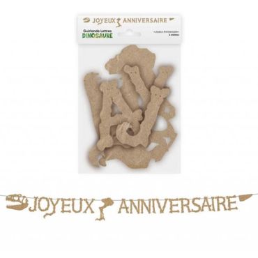 Une guirlande idéale pour souhaiter un joyeux anniversaire à un enfant fan des dinosaures | jourdefete.com Une guirlande idéale pour souhaiter un joyeux anniversaire à un enfant fan des dinosaures | jourdefete.com