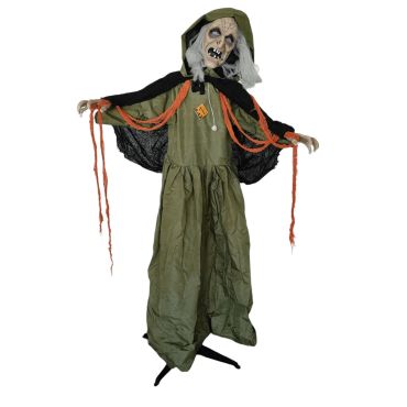 Cette sorcière animée sera une décoration parfaite pour Halloween, votre pièce maîtresse ! | jourdefete.com Cette sorcière animée sera une décoration parfaite pour Halloween, votre pièce maîtresse ! | jourdefete.com