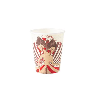 8 gobelets en carton 23 cm collection cabinet de curiosité