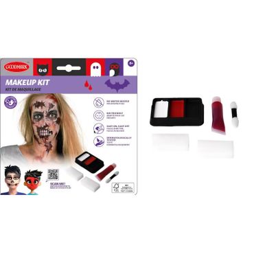 Un superbe kit de maquillage pour incarner un zombie le soir d'Halloween | jourdefete.com Un superbe kit de maquillage pour incarner un zombie le soir d'Halloween | jourdefete.com