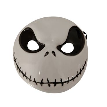 Masque blanc Jack avec grands yeux noirs pour Halloween | jourdefete.com Masque blanc Jack avec grands yeux noirs pour Halloween | jourdefete.com