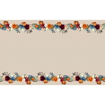 Nappe Halloween coton avec motifs citrouilles et roses 140x240 cm | jourdefete.com Nappe Halloween coton avec motifs citrouilles et roses 140x240 cm | jourdefete.com