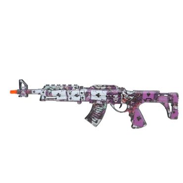 Mitraillette en plastique Halloween motif clown violet et blanc | jourdefete.com