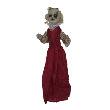 Cette poupée animée pour Halloween fera de jolis bruits de bébé avant de révéler sa véritable nature et de prononcer un rire maléfique. | jourdefete.com Cette poupée animée pour Halloween fera de jolis bruits de bébé avant de révéler sa véritable nature et de prononcer un rire maléfique. | jourdefete.com