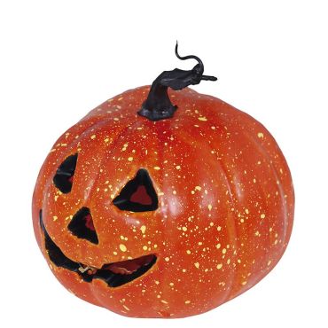 Citrouille lumineuse orange et dorée de 11cm avec visage découpé jack-o-lantern pour halloween | jourdefete.com Citrouille lumineuse orange et dorée de 11cm avec visage découpé jack-o-lantern pour halloween | jourdefete.com
