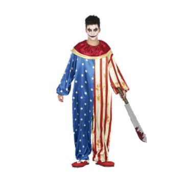 Déguisement Ado Clown Patriot - Taille 14-16 ans Déguisement Ado Clown Patriot - Taille 14-16 ans