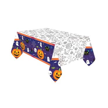 nappe-papier-pumpkins-halloween | jourdefete.com