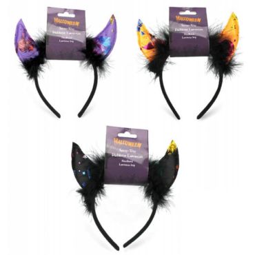 Un serre-tête violet, jaune ou noir pour votre soirée d'Halloween | jourdefete.com Un serre-tête violet, jaune ou noir pour votre soirée d'Halloween | jourdefete.com
