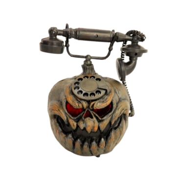 Une superbe décoration sonore et lumineuse - Téléphone Citrouille pour recevoir un appel le soir d’Halloween | jourdefete.com Une superbe décoration sonore et lumineuse - Téléphone Citrouille pour recevoir un appel le soir d’Halloween | jourdefete.com