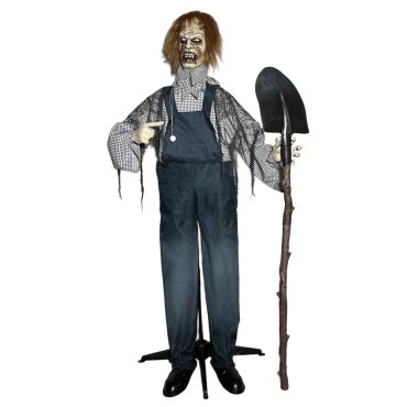 Décoration Halloween zombie fossoyeur avec pelle réaliste | jourdefete.com Décoration Halloween zombie fossoyeur avec pelle réaliste | jourdefete.com