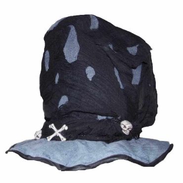 Chapeau haut de forme gris et noir Chapeau haut de forme gris et noir