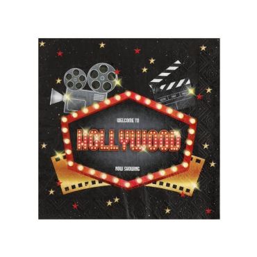 serviettes-papier-hollywood-cinema-decoration-table | jourdefete.com