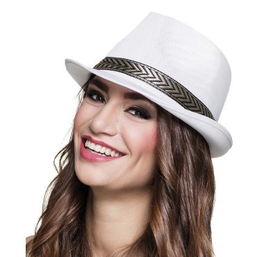 Chapeau Borsalino Funky - Blanc Chapeau Borsalino Funky - Blanc